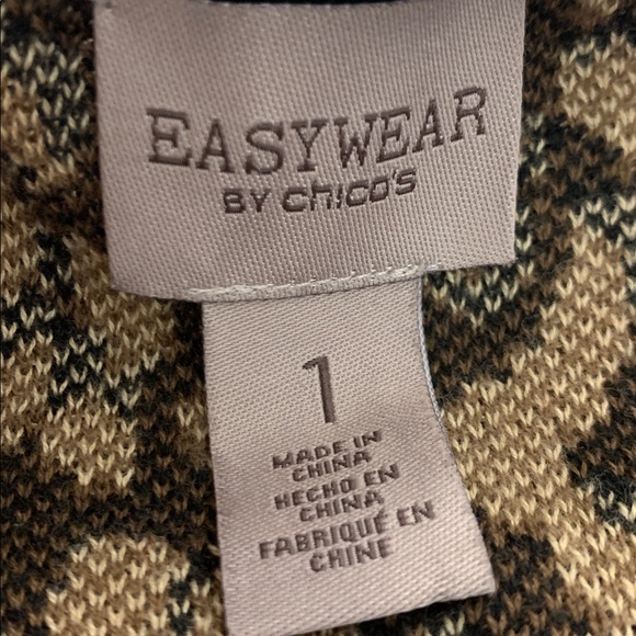 Chicks Mixed Animal Print Long Cardigan Sz 1 - Picture 3 of 12